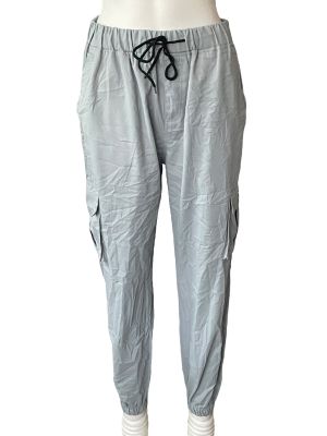 Дамско спортно долнище с джобчета и връзки SHEIN M