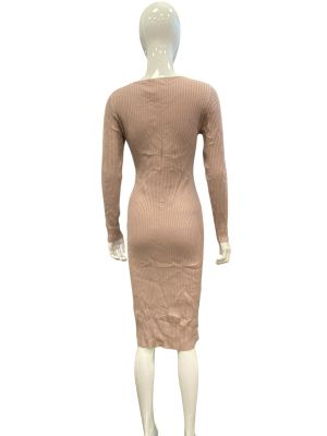 Дълга дамска рокля с копчета и цепка THE GROUP BABATON M