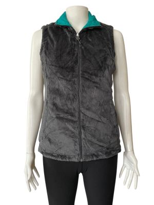 Дамско елече с две лица, с джобове и цип FREE COUNTRY S