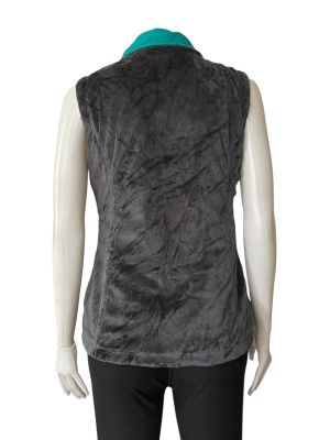 Дамско елече с две лица, с джобове и цип FREE COUNTRY S