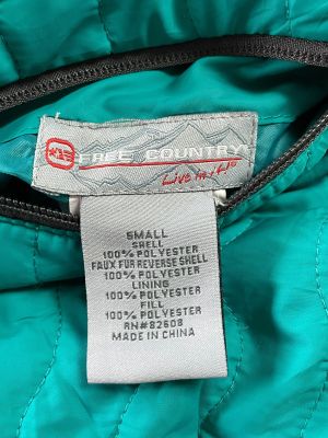 Дамско елече с две лица, с джобове и цип FREE COUNTRY S