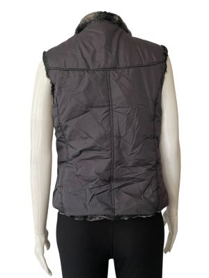 Дамско елече с две лица, джобове и цип KC COLLECTIONS S