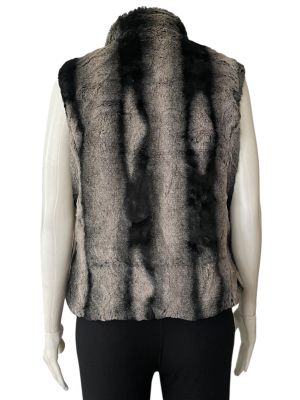 Дамско елече с две лица, джобове и цип KC COLLECTIONS S