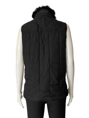 Дамско елече с джобове, копчета, пухкава качулка и ципове RALPH LAUREN S