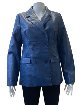 Дамско кожено яке с джобове и копчета FOREVER 21 M