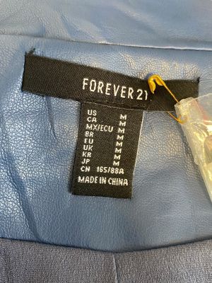Дамско кожено яке с джобове и копчета FOREVER 21 M
