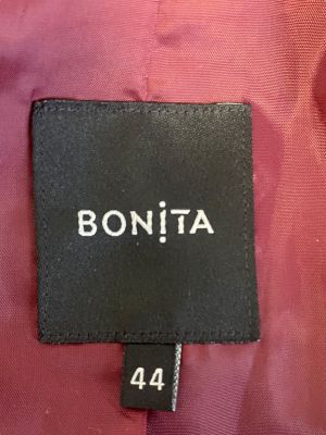 Дамско кожено яке с джобове и ципове BONITA L