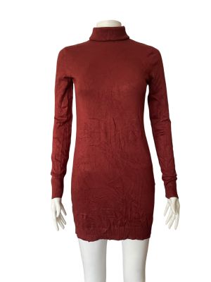 Плетена дамска рокля с поло яка VISION PS