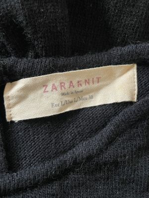 Плетена дамска рокля с цип ZARAKNIT L 