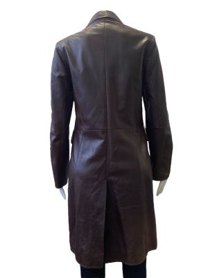 Дамско кожено яке с джобове и копчета GADDIS M