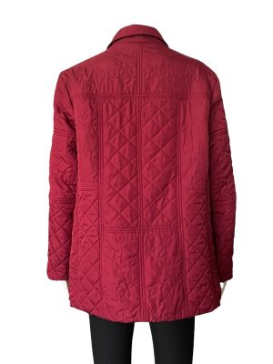 Дамско зимно яке с джобове, копчета и ципове XL