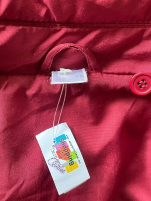 Дамско зимно яке с джобове, копчета и ципове XL