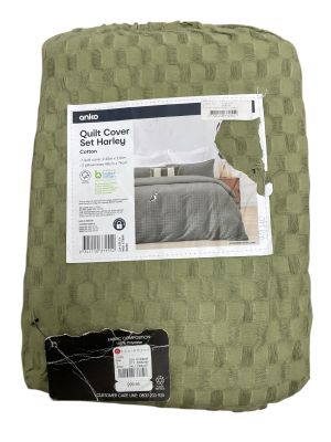 Памучен комплект чаршаф за юрган и калъфки (2бр.) ANKO