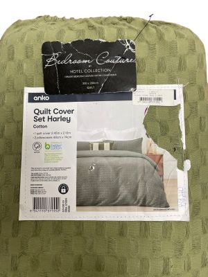 Памучен комплект чаршаф за юрган и калъфки (2бр.) ANKO