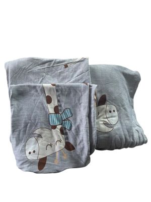 Комплект еластичен калъф за диван и калъфки (2бр.) с панди 