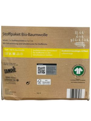 Комплект за зашиване на памучни платнени кошници (2бр.) OEKO-TEX