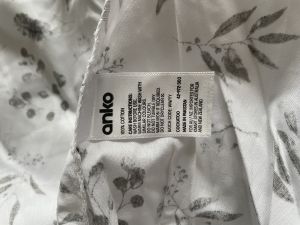 Памучен чаршаф с ластик за кошара на цветя ANKO