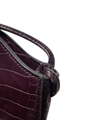 Крокодилска дамска чанта MANGO