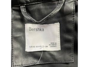 Кожен мъжки елек с цип BERSHKA XS